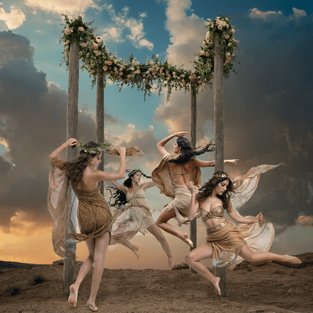 Hero image for 'Four of Wands' Tarot card