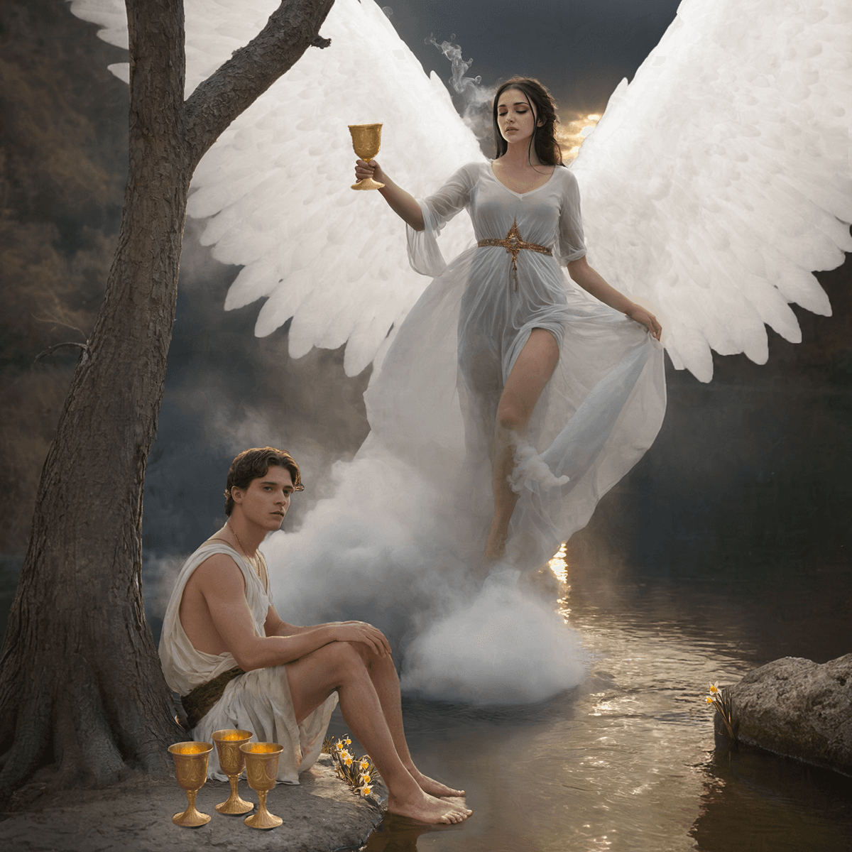 Hero image for 'Four of Cups' Tarot card