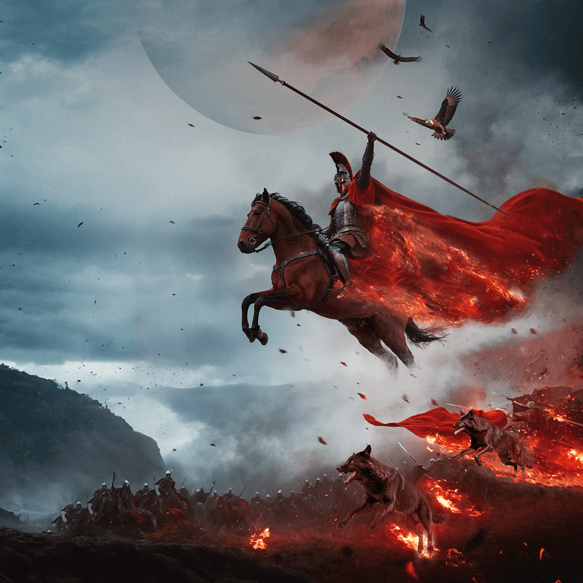 Hero image for 'Knight of Wands' Tarot card