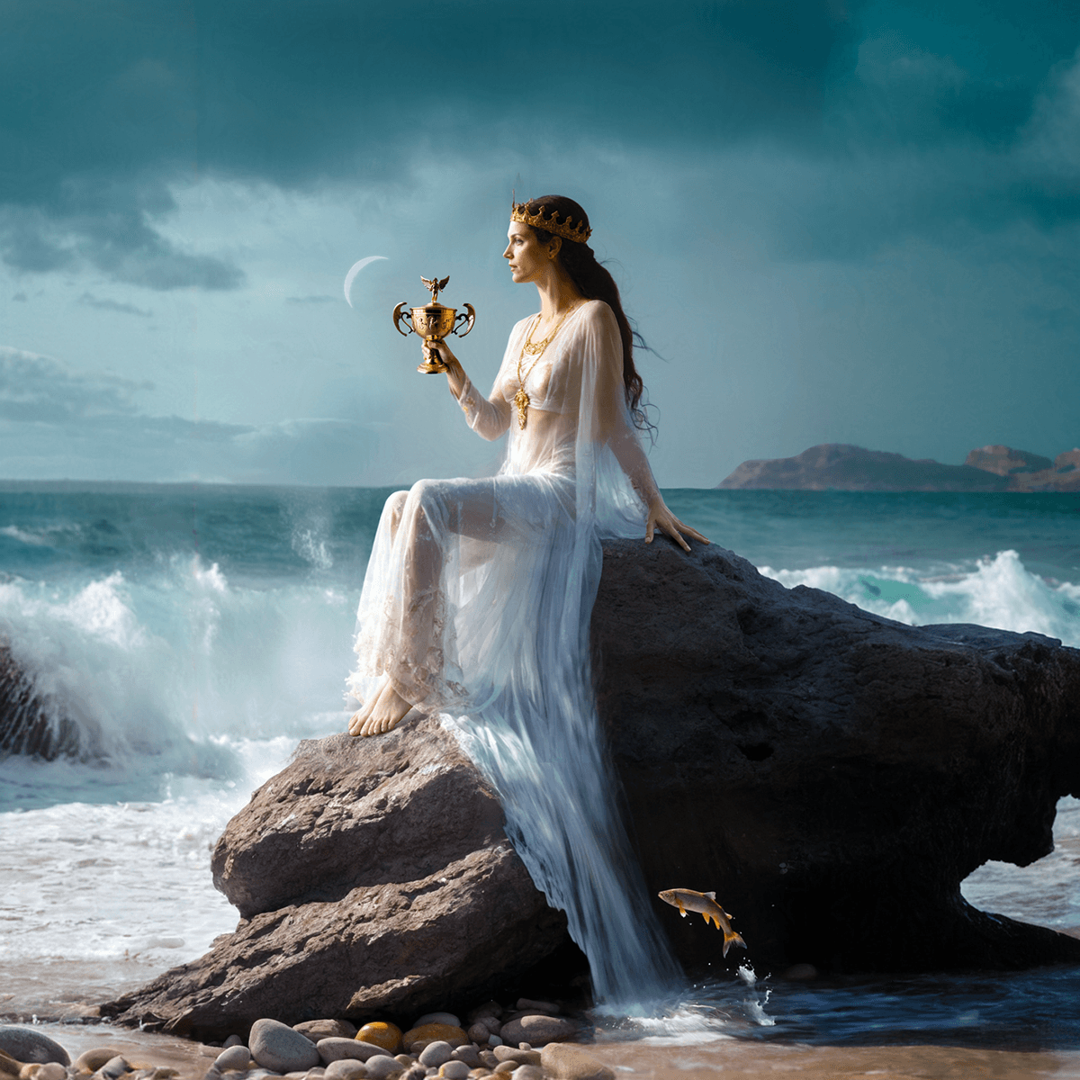 Hero image for 'Queen of Cups' Tarot card