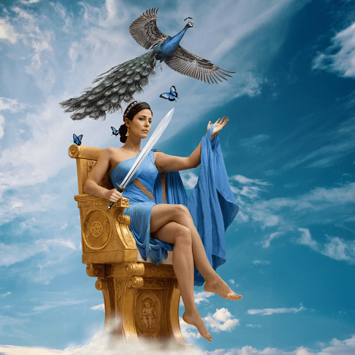 Hero image for 'Queen of Swords' Tarot card