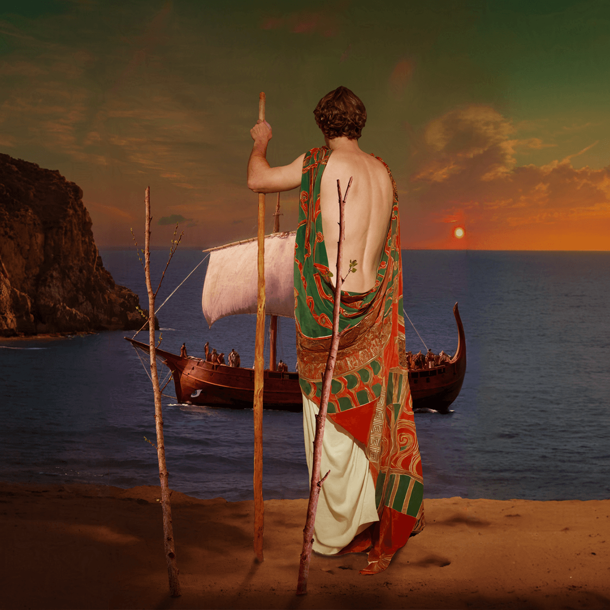 Hero image for 'Three of Wands' Tarot card