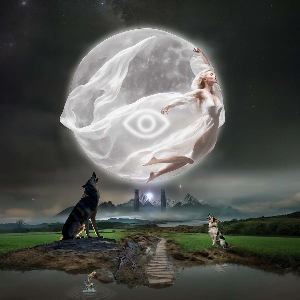 Hero image for 'The Moon' Tarot card