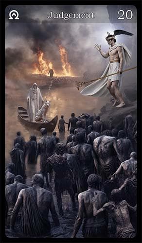 Upright 'Judgment' Tarot card