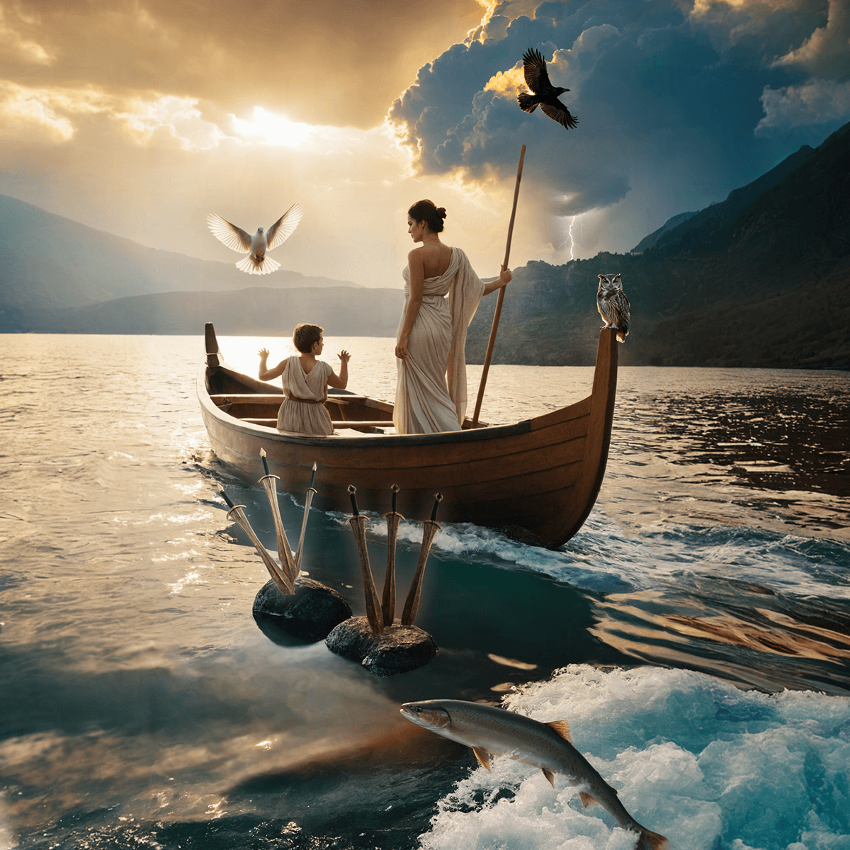 Hero image for 'Six of Swords' Tarot card