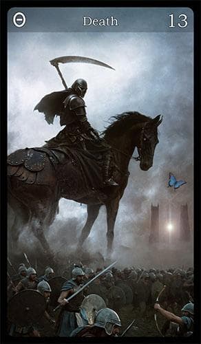 Upright 'Death' Tarot card